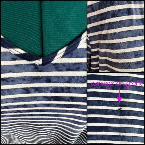 New Directions Woman Tie Dye 3/4 Sleeves Asymmetrical Tunic Plus Size 3X V-Neck - Picture 6 of 15